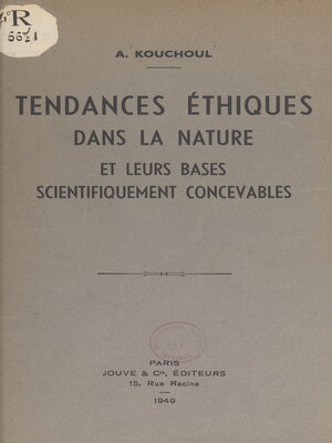 cover image of Tendances éthiques dans la nature et leurs bases scientifiquement concevables